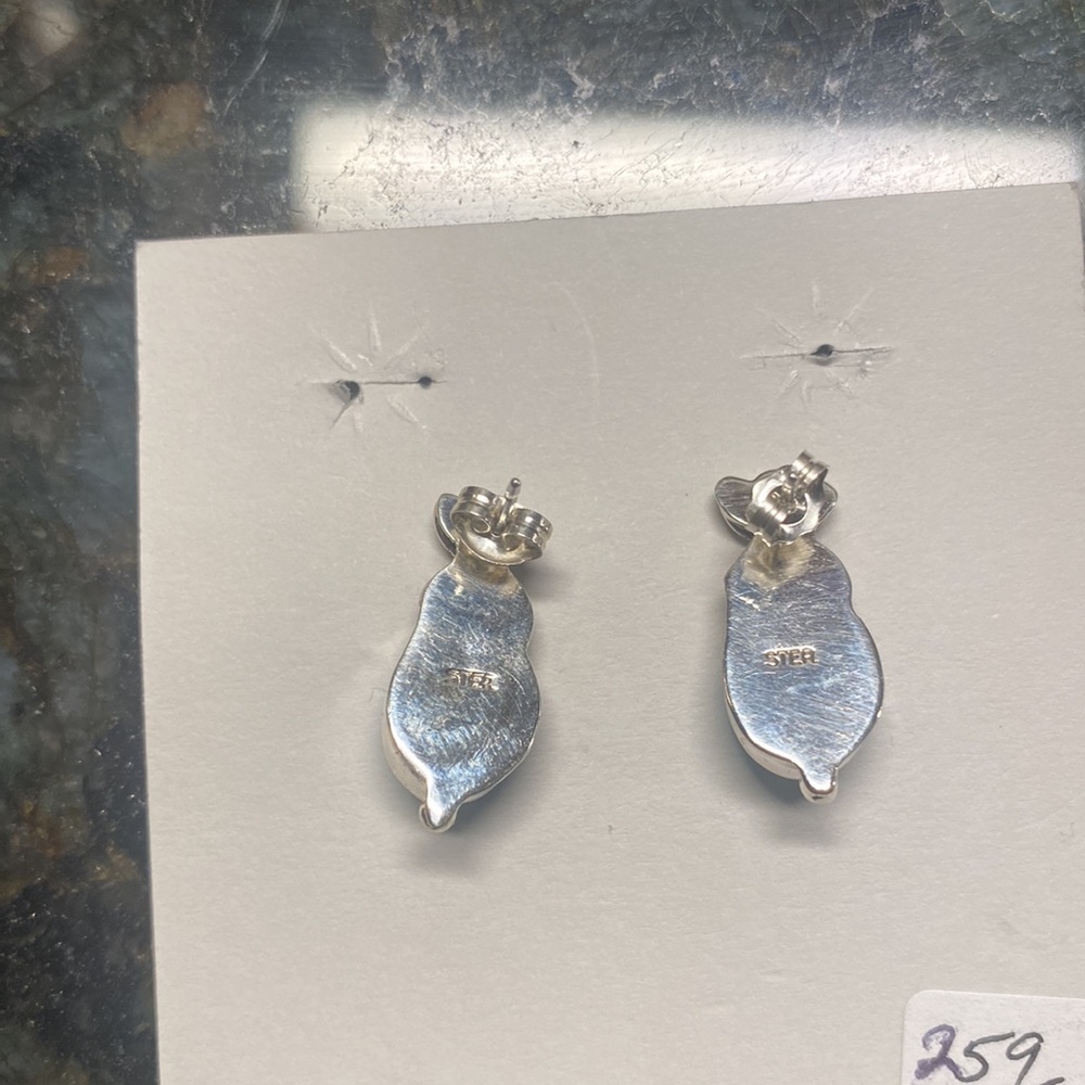Navajo.. Sleeping Beauty Turquoise earrings🌺 - Picture 4 of 4